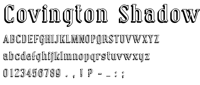 Covington Shadow font